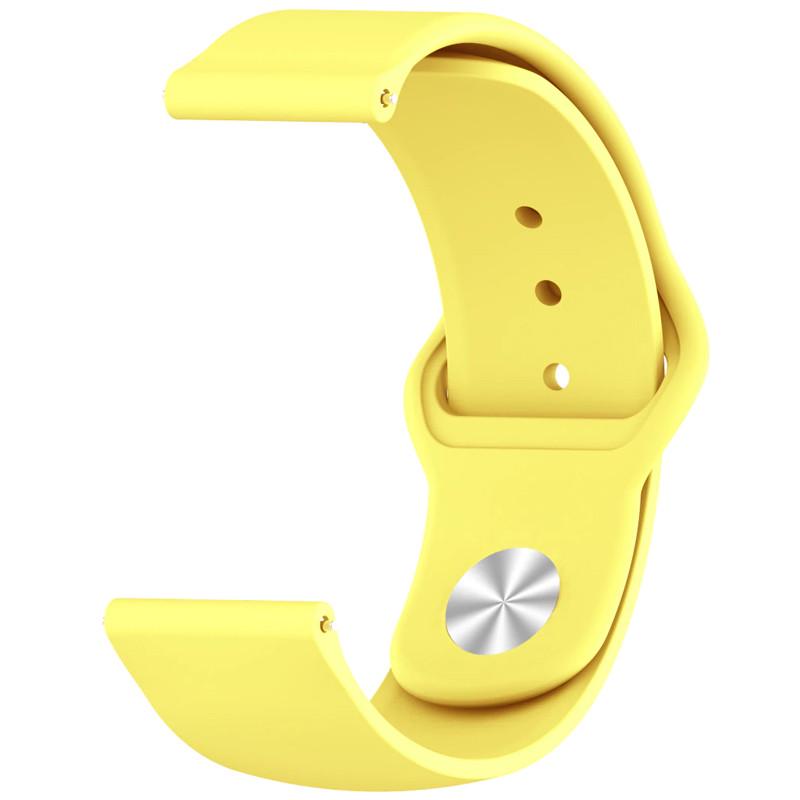 Ремешок силиконовый Sport для Xiaomi Amazfit/Samsung 20 мм Yellow (00000033844_23)