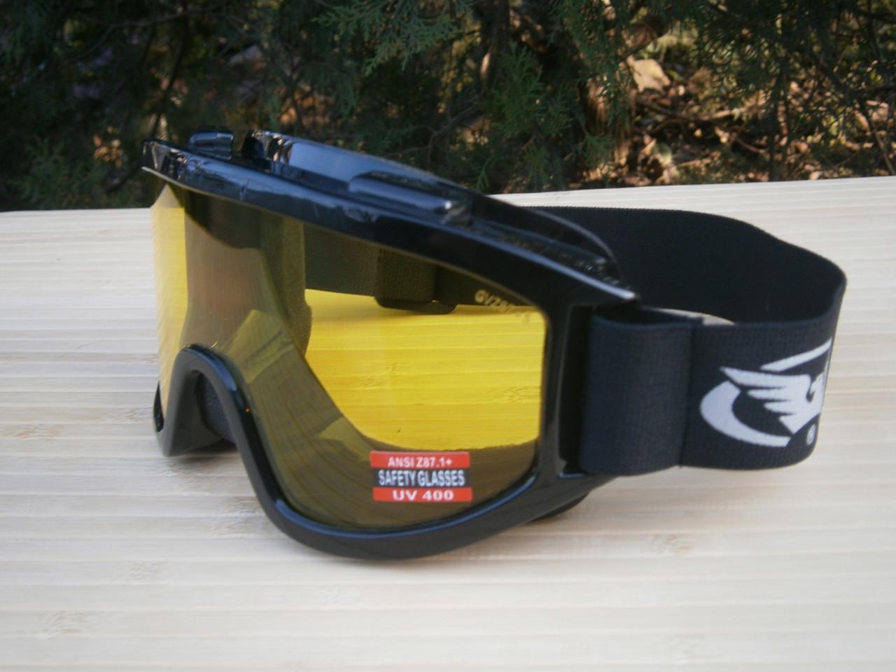 Окуляри-маска захисні Wind-Shield Anti-Fog Global Vision Yellow - фото 3