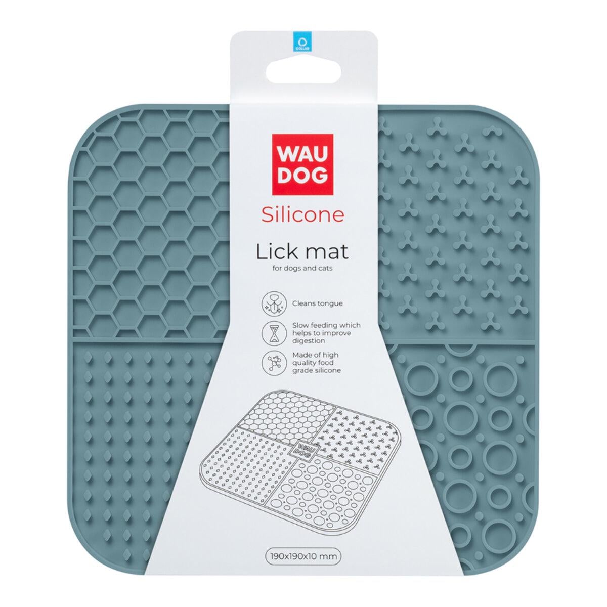 Коврик для слизывания WAUDOG Silicone 190х190х10 мм Серый