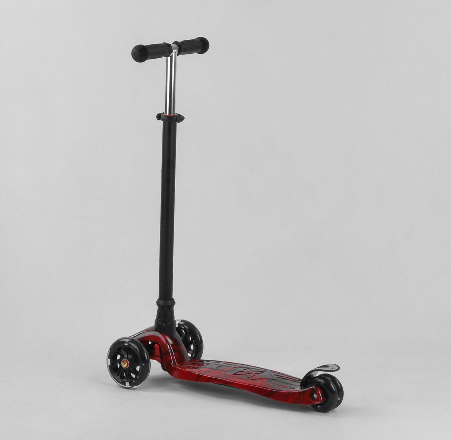 Самокат детский Best Scooter A 25775 4 PU колеса с подсветкой Красный (17513650)