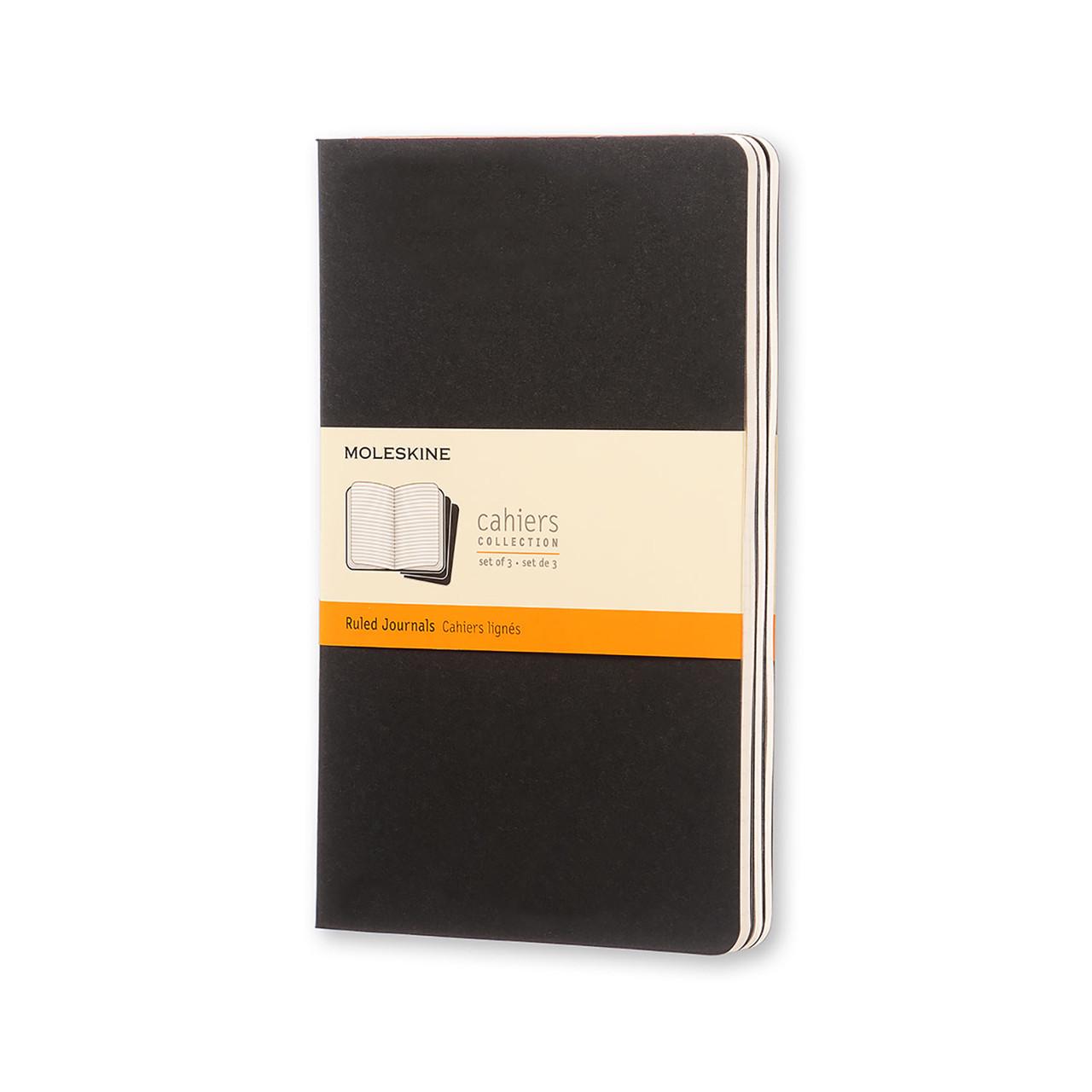 Блокнот Moleskine Cahier средний 80 страниц линейка 13х21 см Черный