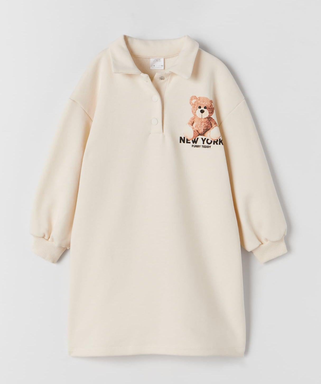 Платье/толстовка для девочки Zara размер 140 Молочный (9007808712)