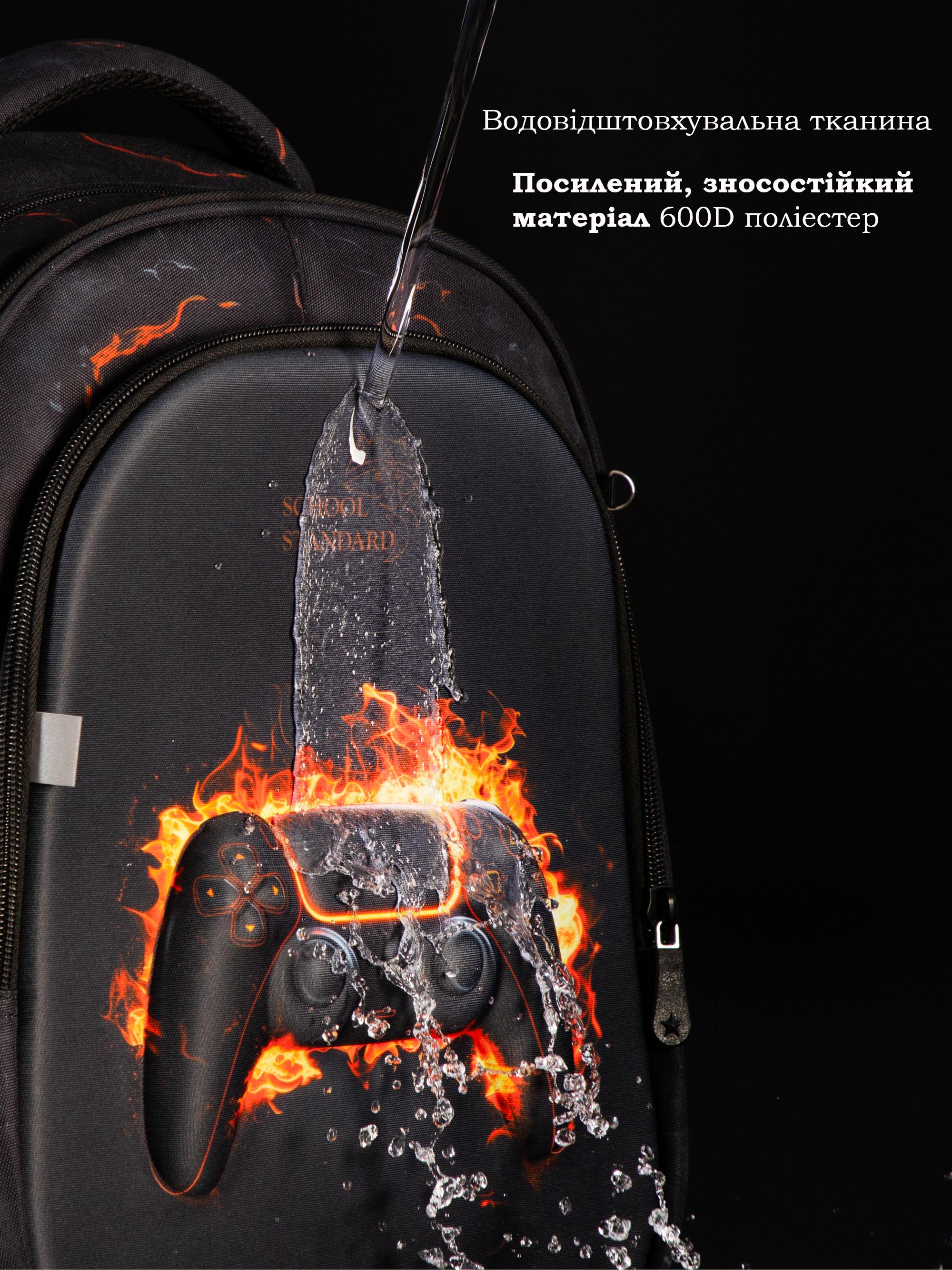 Шкільний рюкзак для хлопчика School Standard Джостик ортопедичний в 1 клас 38х30х18 см (150-23) - фото 9