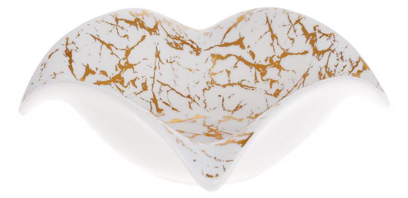 Набор фарфоровых салатников Опера 15,8х15,8х6,5 см 4 шт. Белый с золотом (BD-988-284)