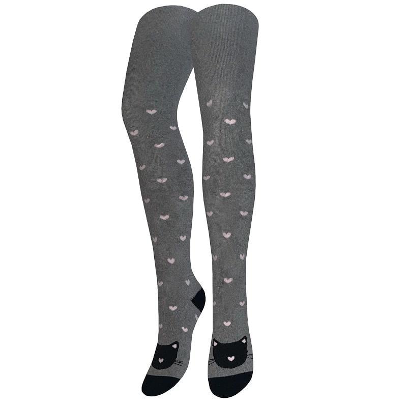 Колготки детские махровые Легка Хода 8235 120-128см Серый-меланж