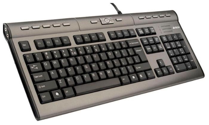 Клавіатура A4Tech KL-7MUU-R X-slim USB Black/Silver (12986)