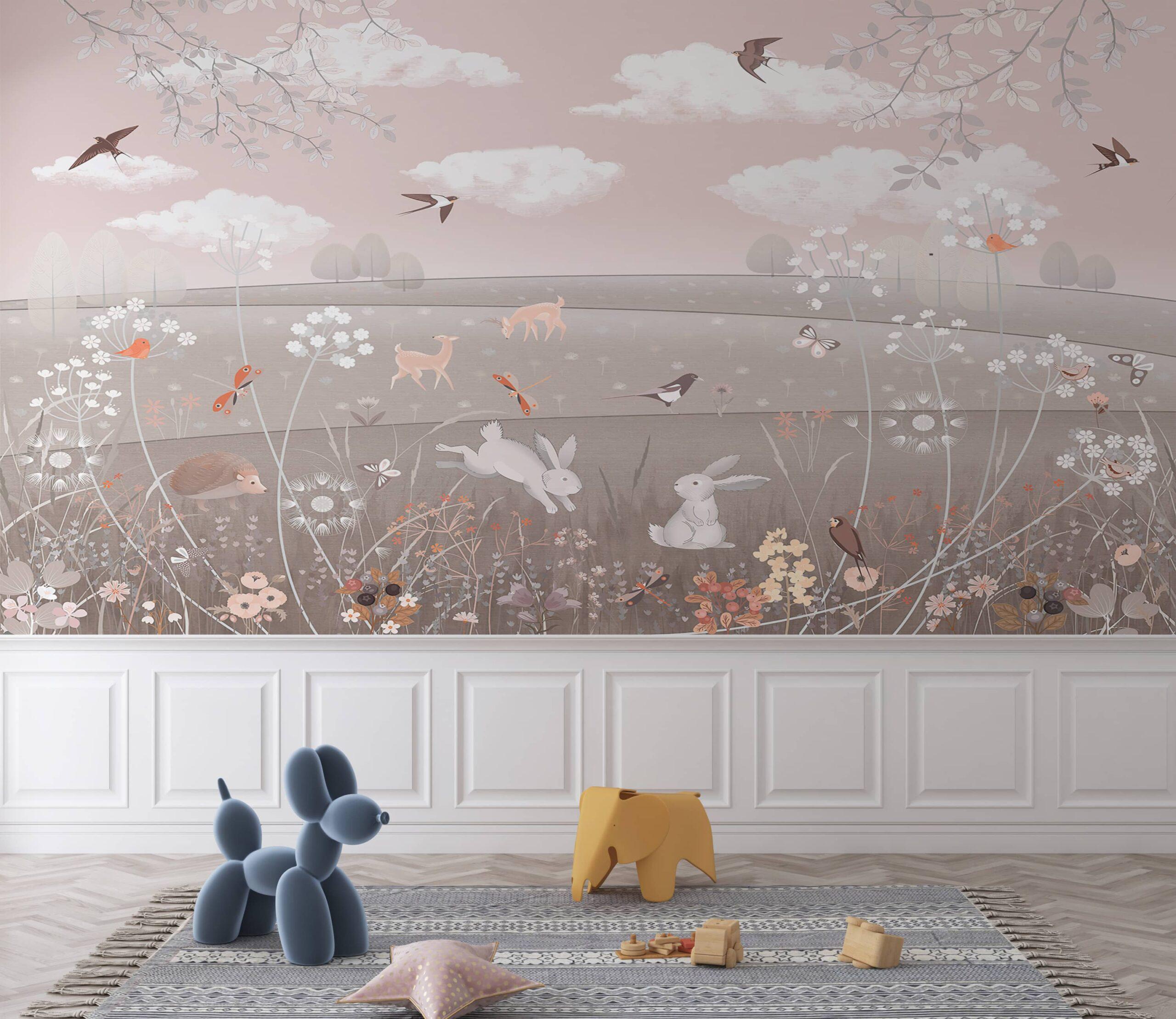 Фотообои флизелиновые Styleo Print-walls Тишина среди цветов 0603-1 400х250 см (Pw-0603-1/4)