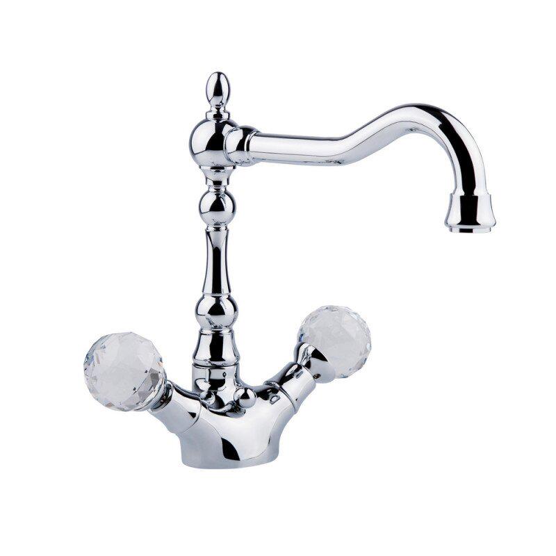 Смеситель для умывальника Bianchi Boheme LVBBOM10360ACRM высокий двухвентильный Хром (60139)