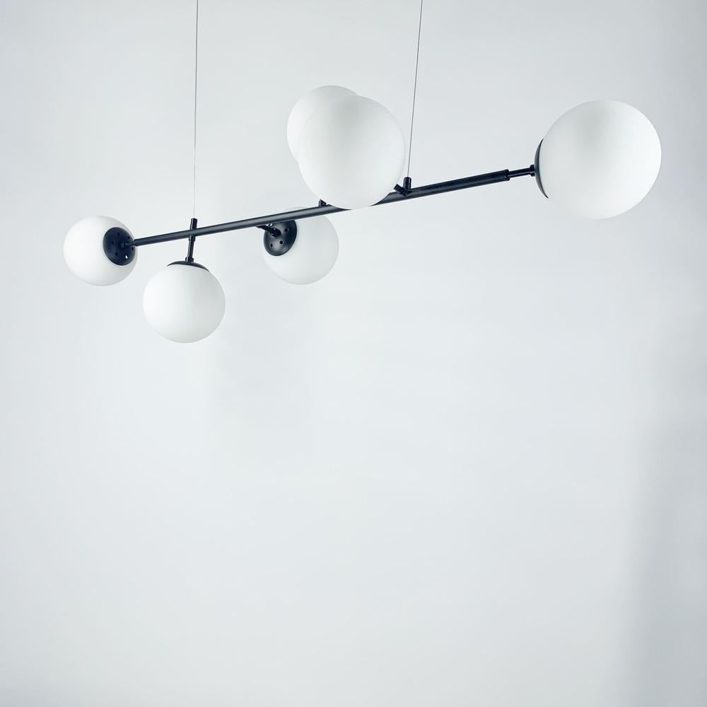 Люстра на 6 плафонов Белых (SGJ 7/6 BK) - фото 4 Люстра на 6 плафонов Белых (SGJ 7/6 BK) - фото 4