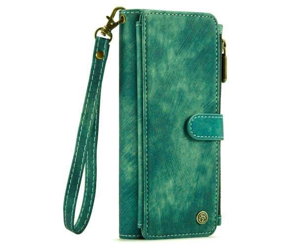 Чехол - кошелек CaseMe Retro Leather для Samsung Galaxy Fold4, Green