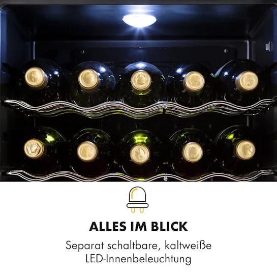 Холодильник-вітрина KLARSTEIN Beersafe XL Onyx скляні двері 60 л Чорний (10032871) - фото 5