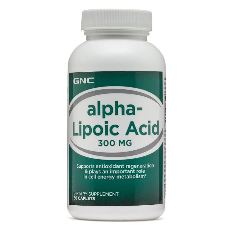 Натуральна добавка GNC Alpha-Lipoic Acid 300 60 каплет (1169)