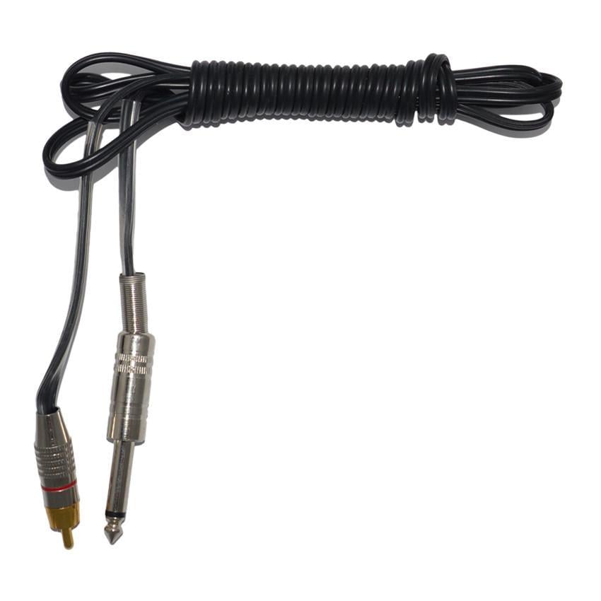 Клипкорд для тату машинки с RCA в комплекте с входом на машинку Черный (CC2033A)