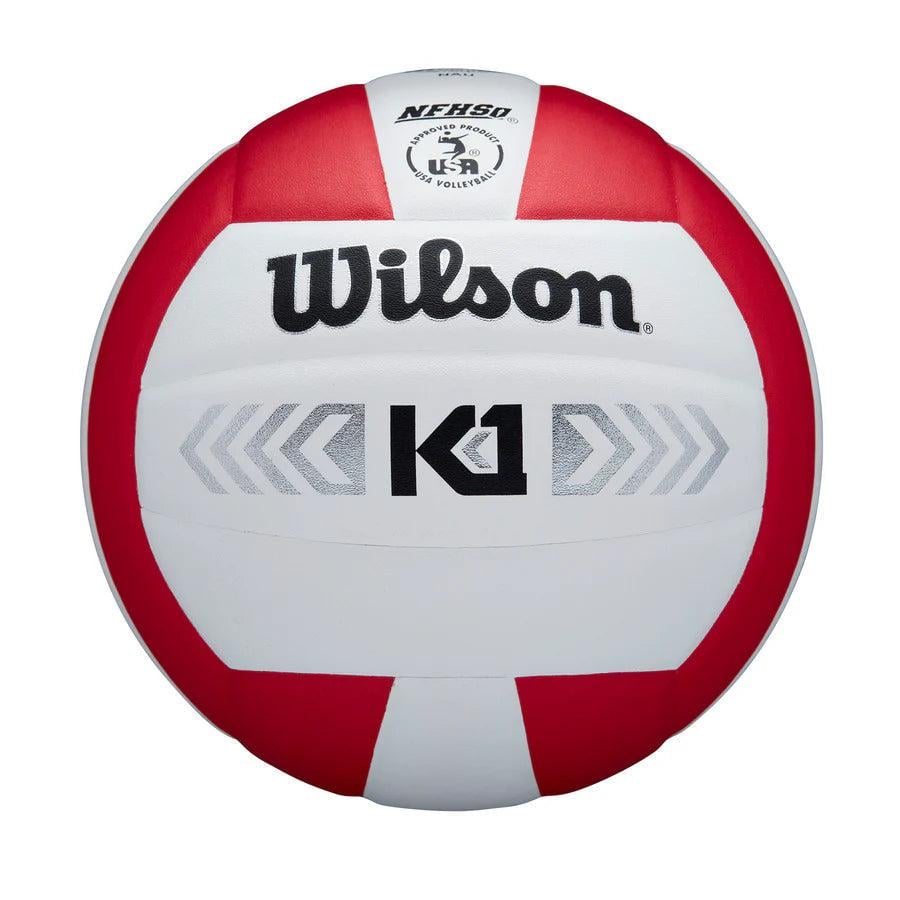 М'яч волейбольний Wilson K1 SILVER VB р. 5 Червоний/Білий (WTH1895B5XB 5)