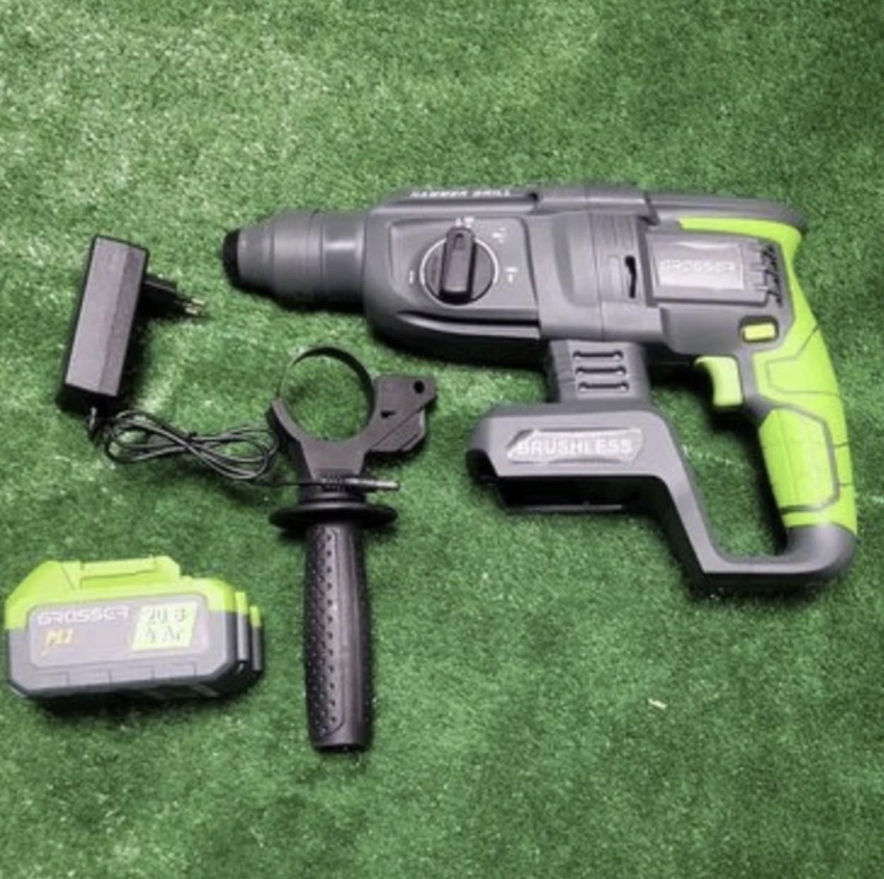 Перфоратор акумуляторний бездротовий Grasser GRHH 226 20В Li-Ion у кейсі ( 226) - фото 5 Перфоратор акумуляторний бездротовий Grasser GRHH 226 20В Li-Ion у кейсі ( 226) - фото 5