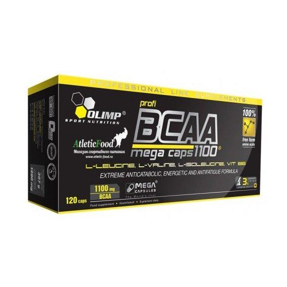 Амінокислота BCAA для спорту Olimp Nutrition BCAA Meгa caps 1100 120 Caps