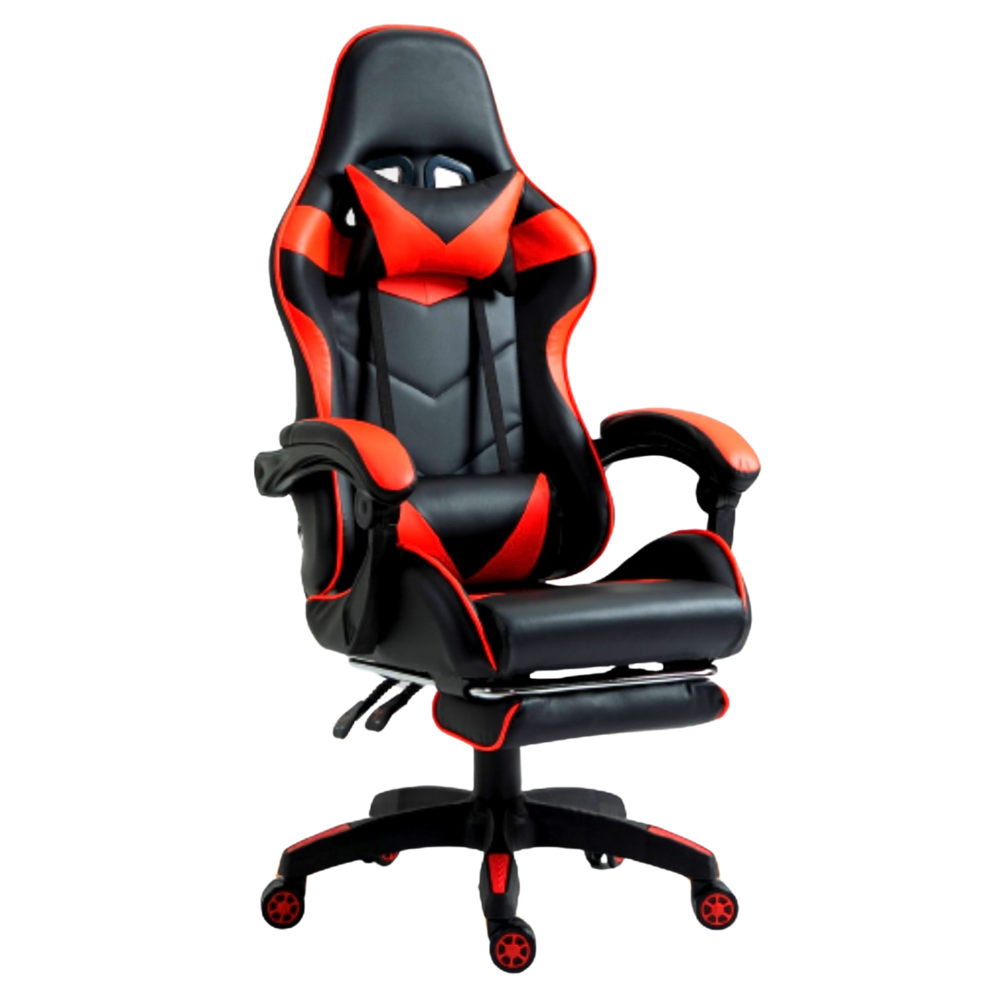 Крісло геймерське з підставкою для ніг 4Points Vecotti GT до 135 кг Червоний/Чорний - фото 1