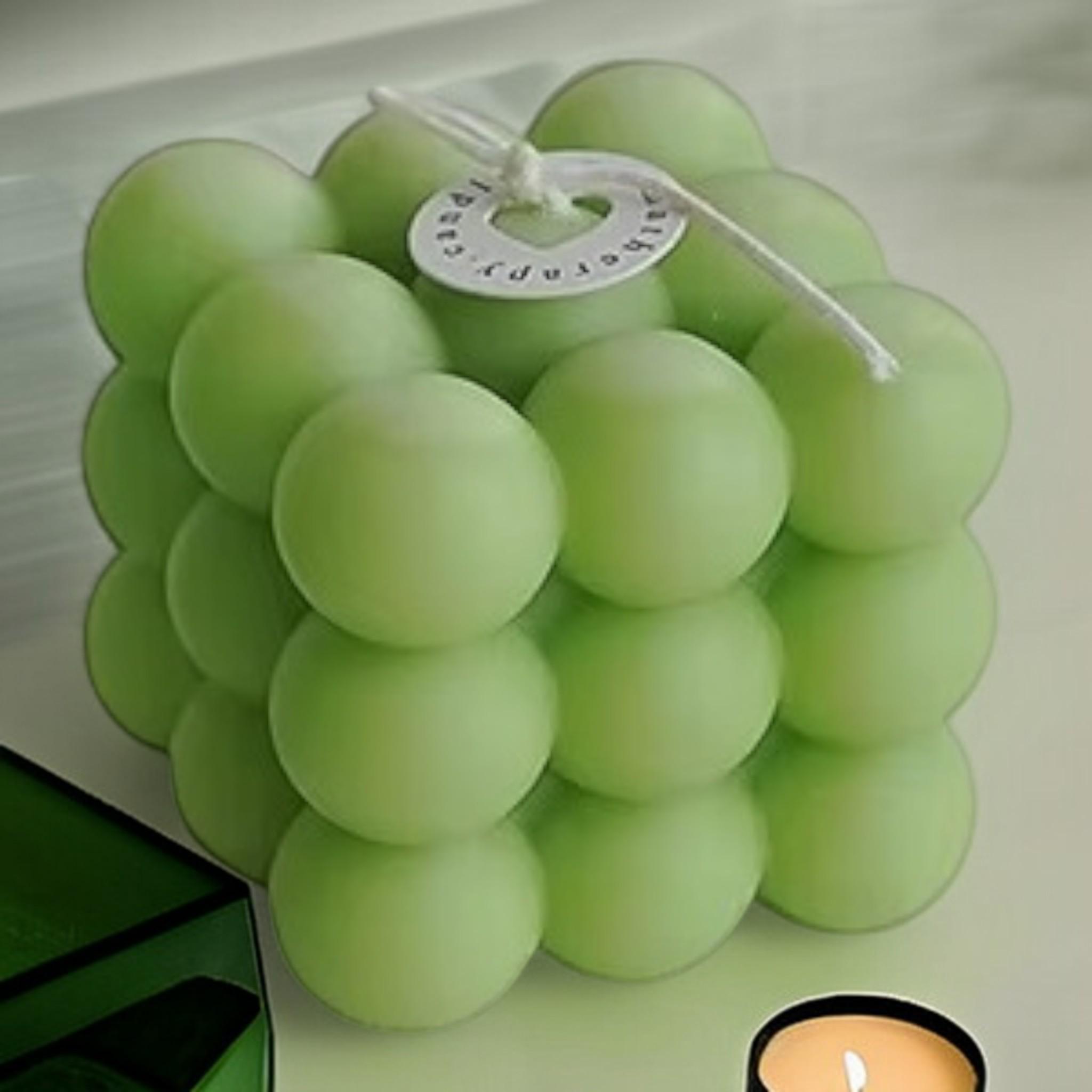 Свічка бульбашково-кубічна Du Song Зелена трава (00020) - фото 4 Свічка бульбашково-кубічна Du Song Зелена трава (00020) - фото 4