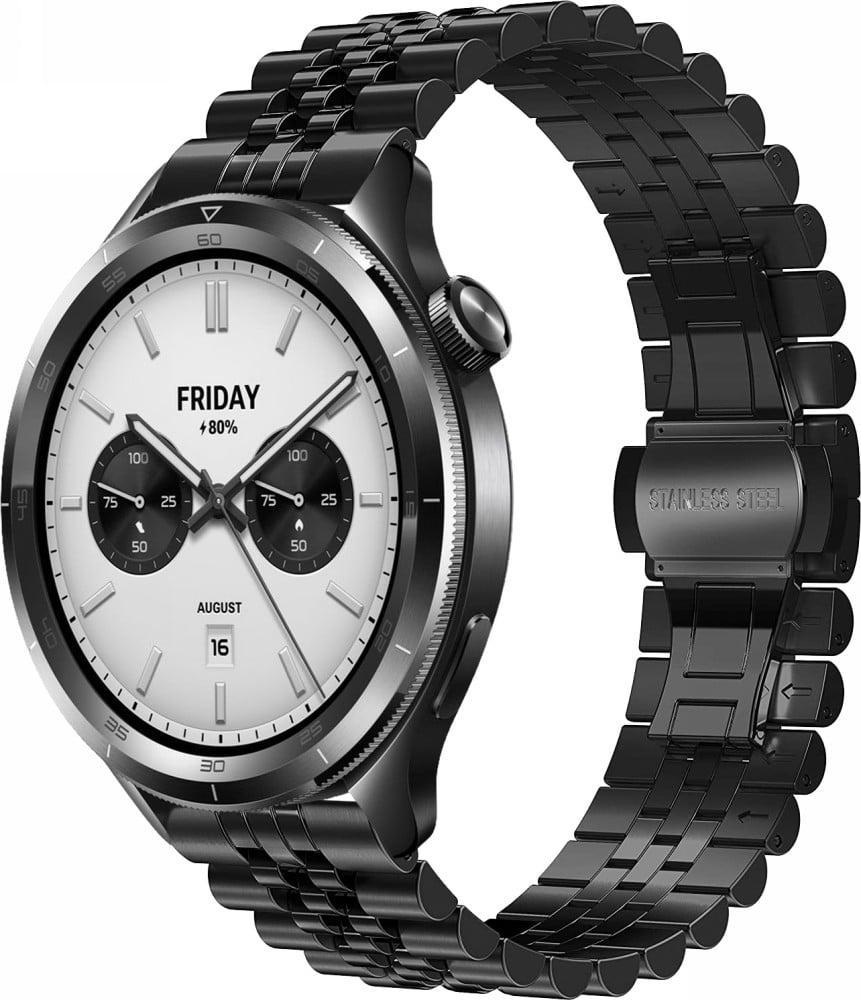 Браслет металевий Stech для Xiaomi Watch S4 47 мм Black (40586-2B) Браслет металевий Stech для Xiaomi Watch S4 47 мм Black (40586-2B)