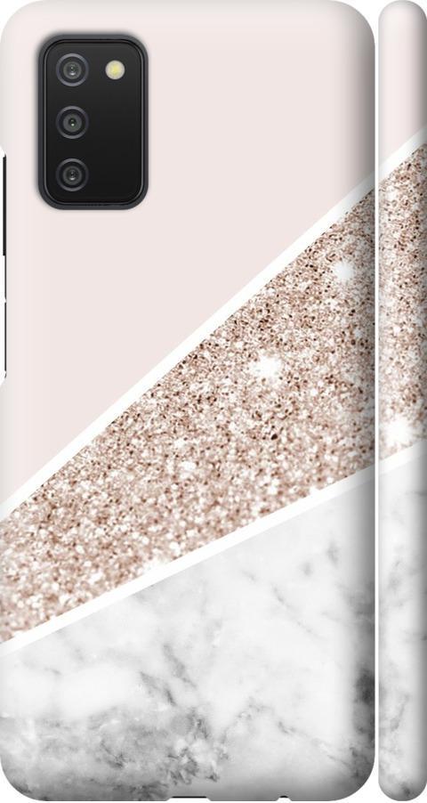 Чехол на Samsung Galaxy A03s A037F Пастельный мрамор (4342m-2381-42517)
