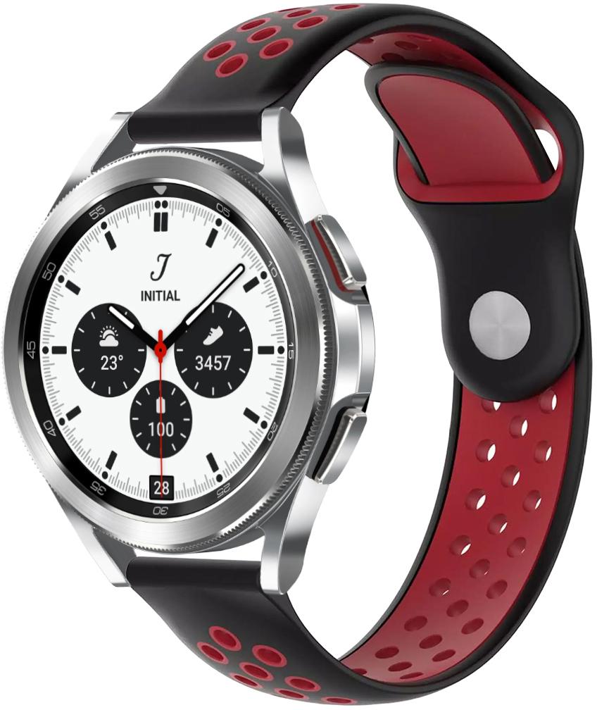 Ремінець Sport для Galaxy Watch 4 Classic 42 мм Black Red (23480-44)