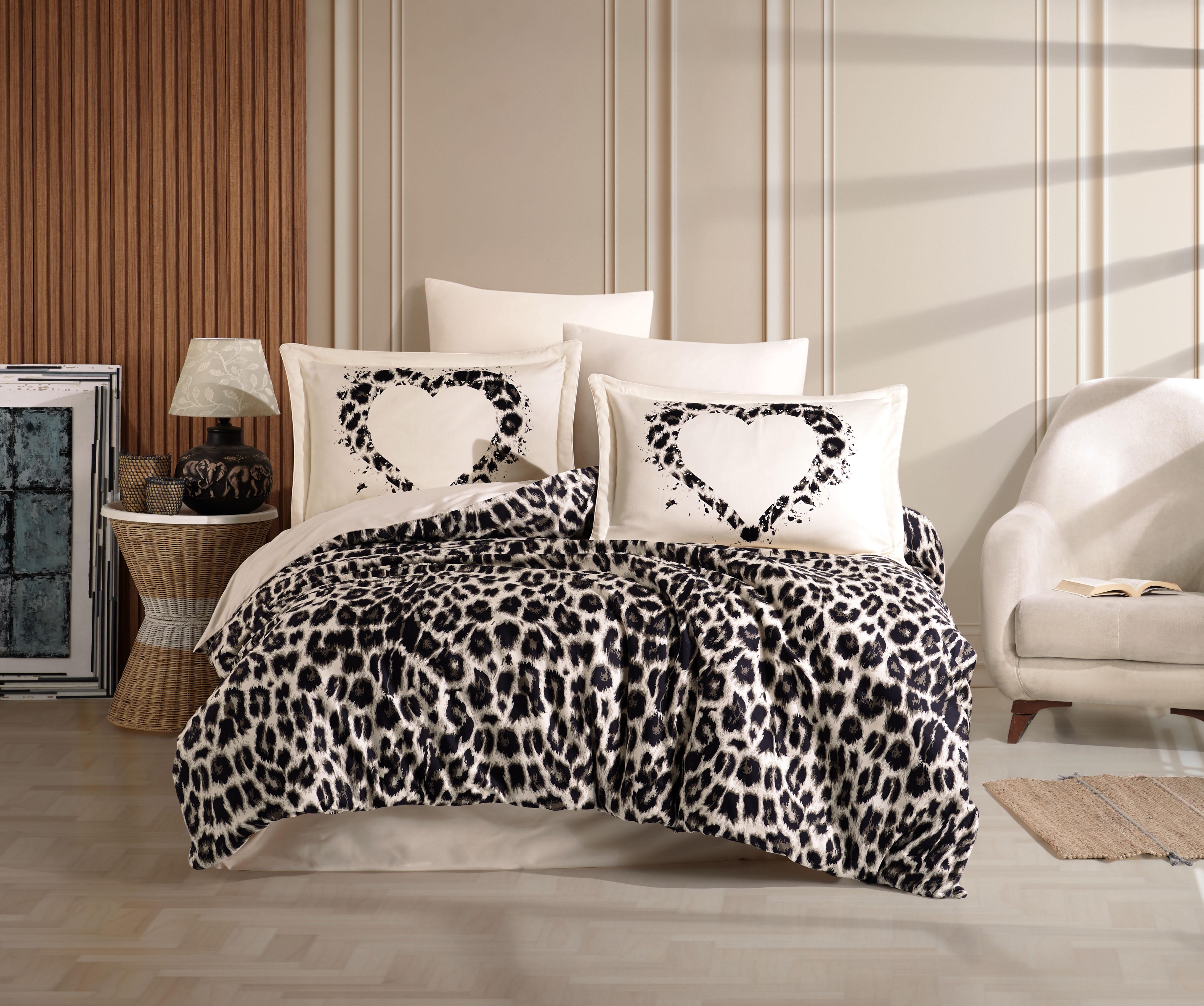 Комплект постільної білизни Hobby Exclusive Sateen AURA 200х220/50x70 см 4 шт. Бежевий (8698499179516 )