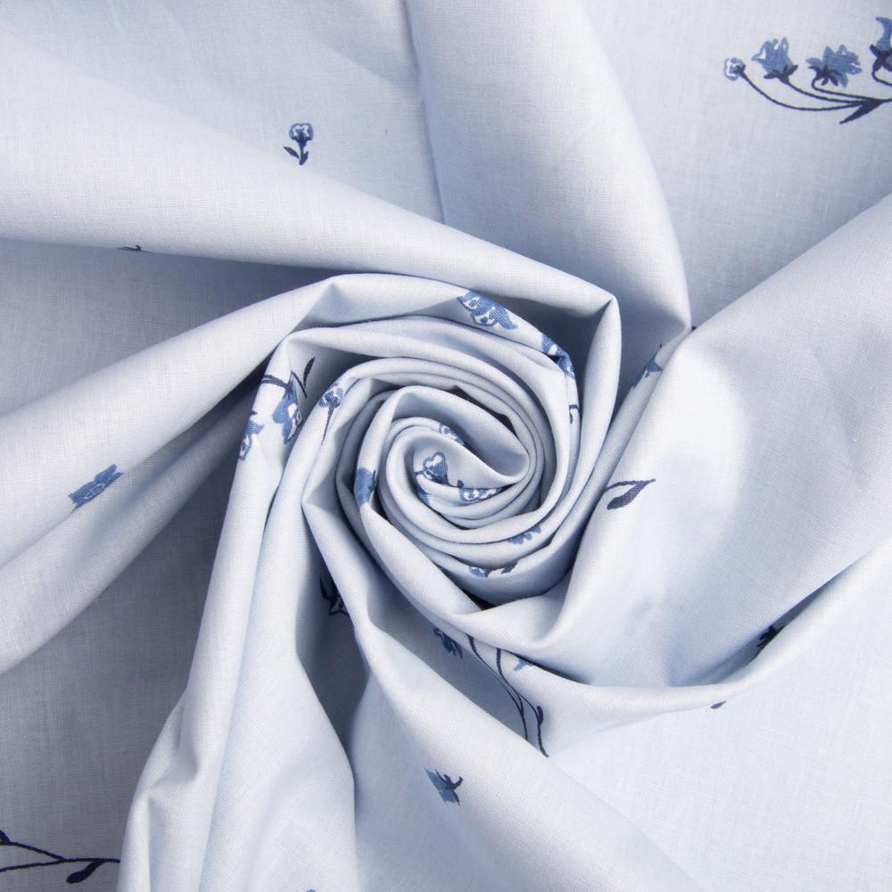 Ткань бязь ранфорс для постельного белья 3.28569/61 Ландыш 2,4 м Голубой (2351039433)