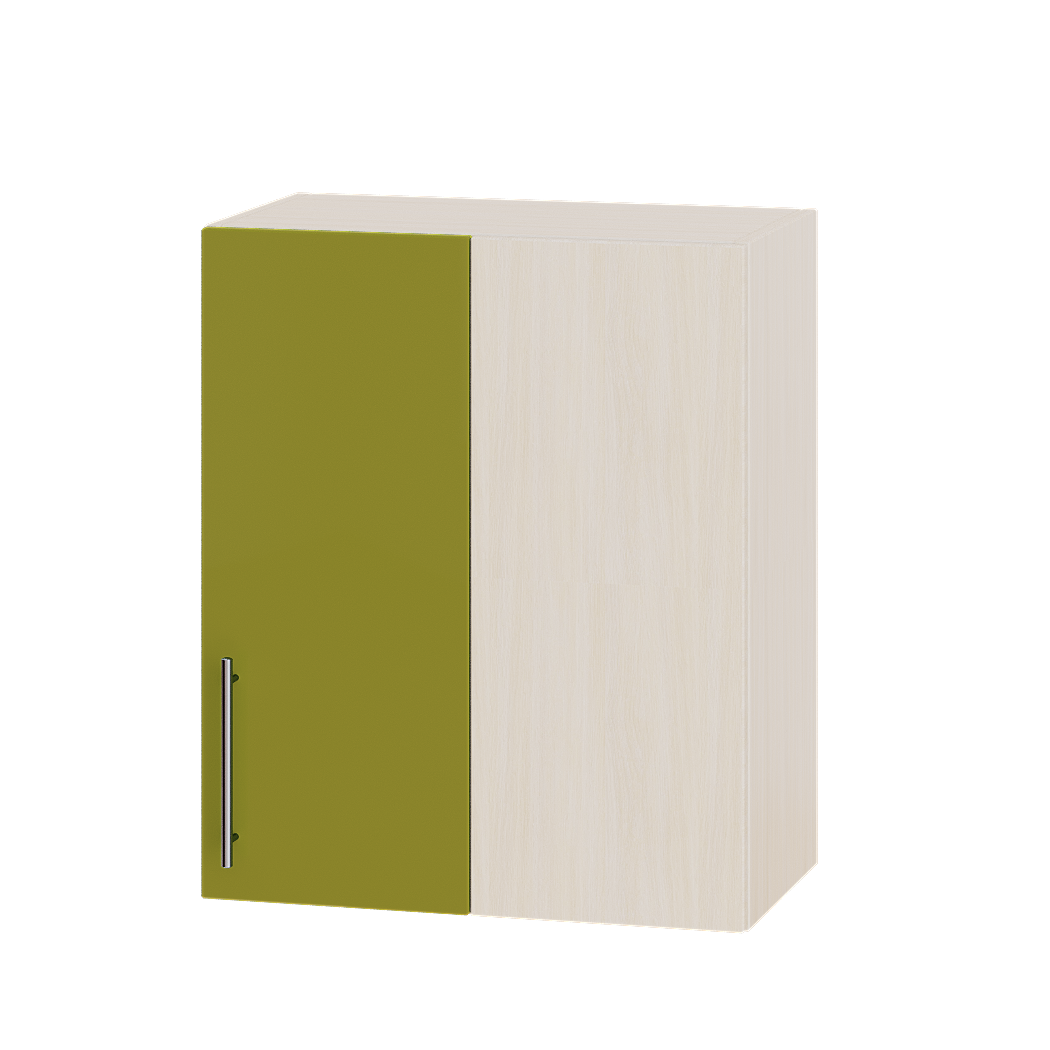 Шафа верхня Еверест Модерн модуль Верх угловий В27-600 60х30х72 см Олива глянець/Дуб Молочний (05315)