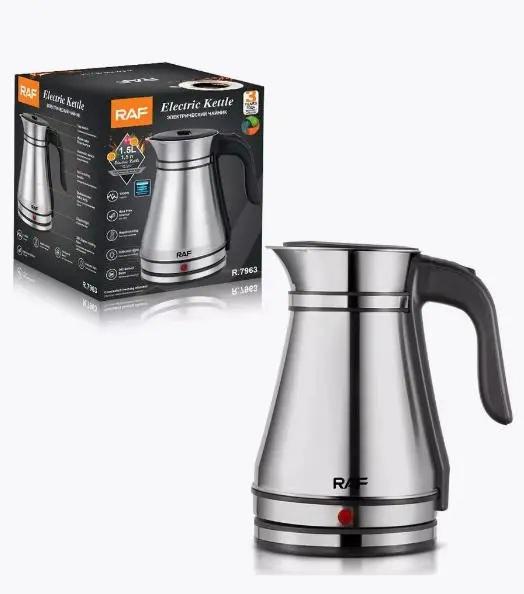 Чайник электрический RAF R7963 1500W 1,5 л Белый/Серый (612372) - фото 3 Чайник электрический RAF R7963 1500W 1,5 л Белый/Серый (612372) - фото 3