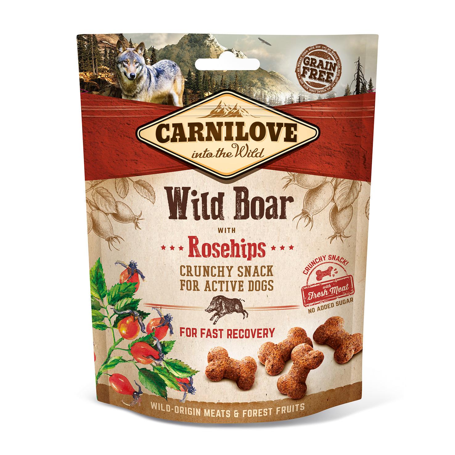 Лакомство для собак Carnilove Wild Boar with Rosehips 200 г