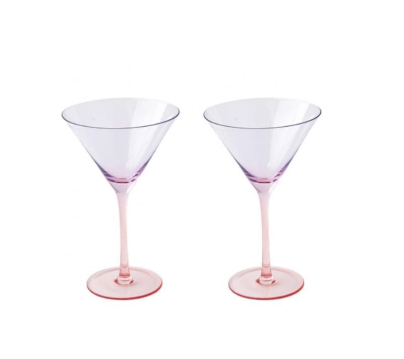 Набор бокалов для мартини Easy Life Rainbow 270 мл 2 шт. Фиолетово-красный (111005168)