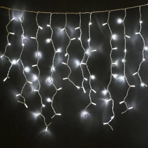Гірлянда бахрома вулична 120 LED 5 м Білий дріт/Білий холодний (120697) Гірлянда бахрома вулична 120 LED 5 м Білий дріт/Білий холодний (120697)