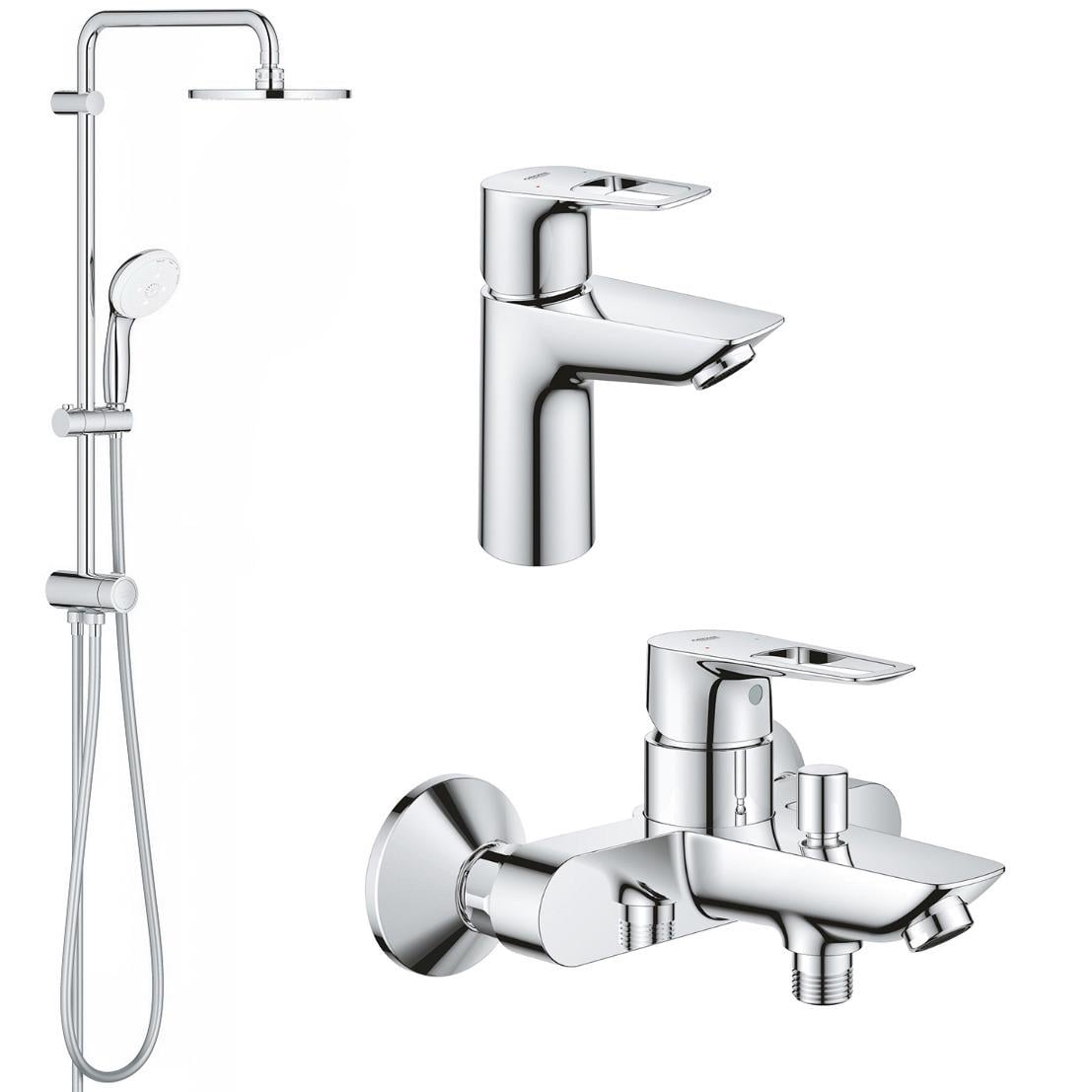 Набор смесителей для ванны Grohe BauLoop UA26129005 Хром (150232)