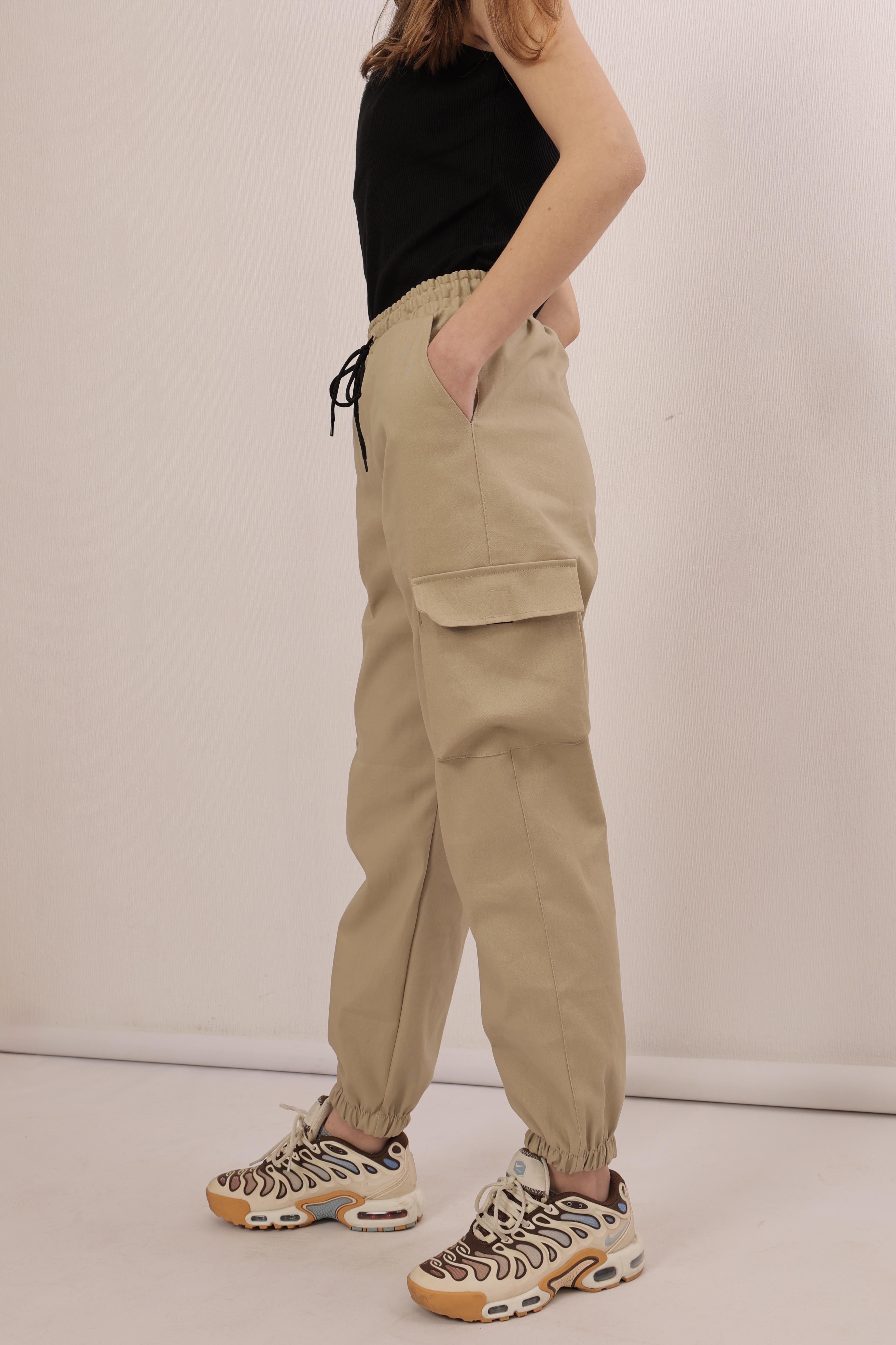 Штаны-джогеры детские на девочку демисезонные летние хлопковые р. 158 Бежевый (дж беж-158д) Штаны-джогеры детские на девочку демисезонные летние хлопковые р. 158 Бежевый (дж беж-158д)