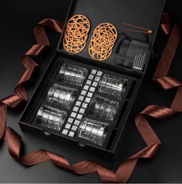 Подарочный набор для алкоголя камни для виски Whiskey Stones 24 шт. и 6 стаканов Bohemia Timesquare 320 мл - фото 3 Подарочный набор для алкоголя камни для виски Whiskey Stones 24 шт. и 6 стаканов Bohemia Timesquare 320 мл - фото 3