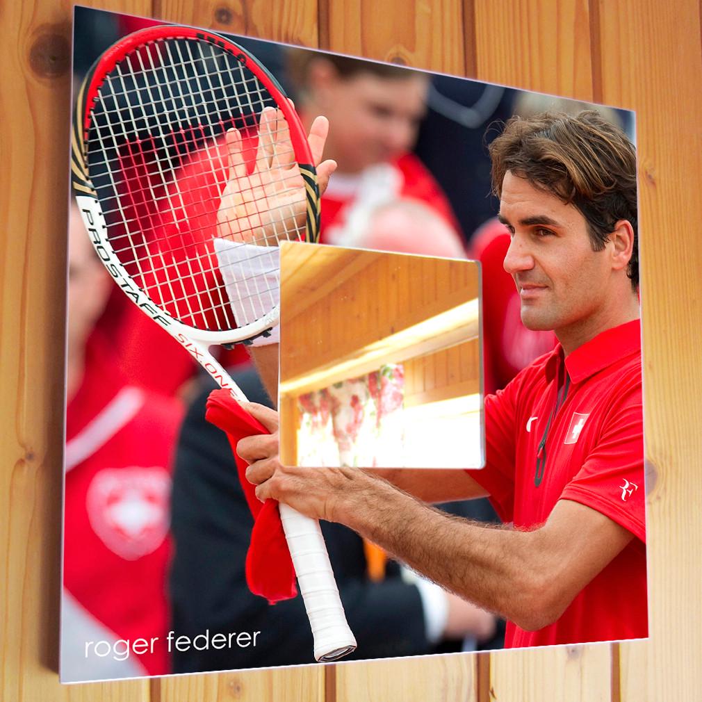 Зеркало декоративное Roger Federer 260х260 мм (M01508)