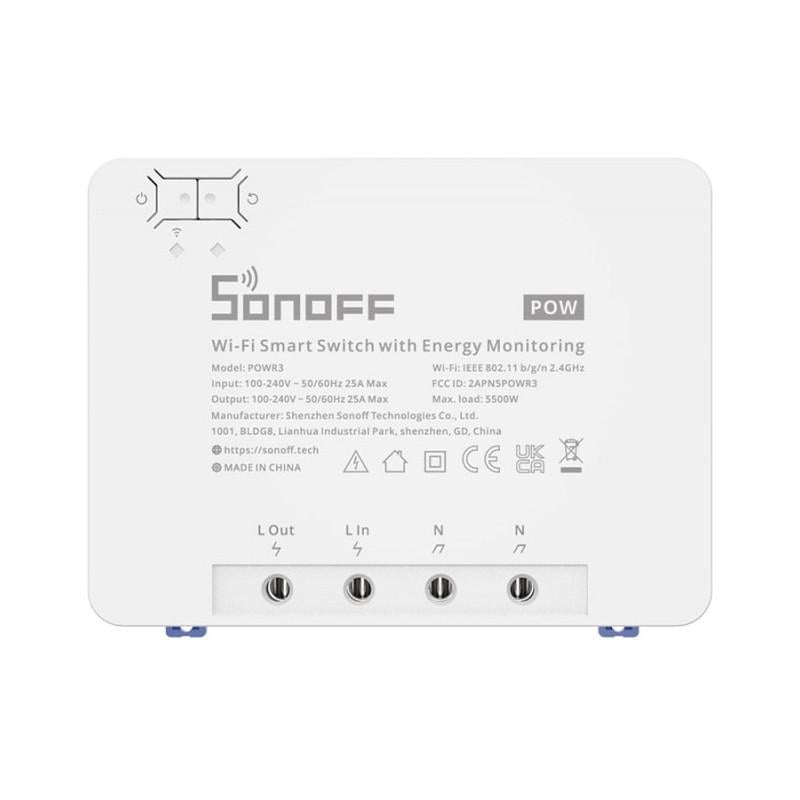 Переключатель умный 1-канальный Wi-Fi Sonoff POWR3