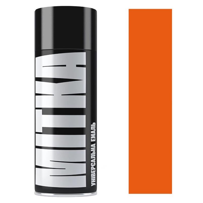 Эмаль универсальная MITKA аэрозоль 400 мл 2004 Оранжевый глянцевый (MI2004) Эмаль универсальная MITKA аэрозоль 400 мл 2004 Оранжевый глянцевый (MI2004)