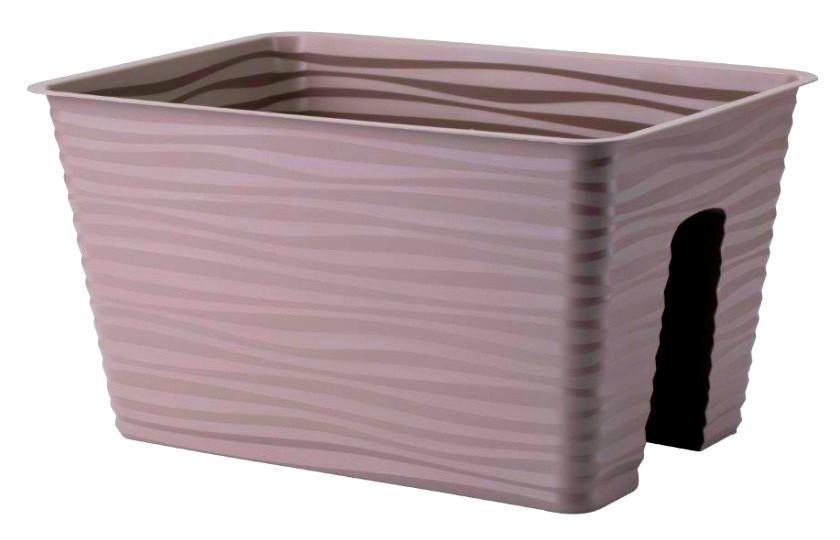 Горшок балконный Form-Plastic Сахара на перила 40 см Бежевый (4460 051)