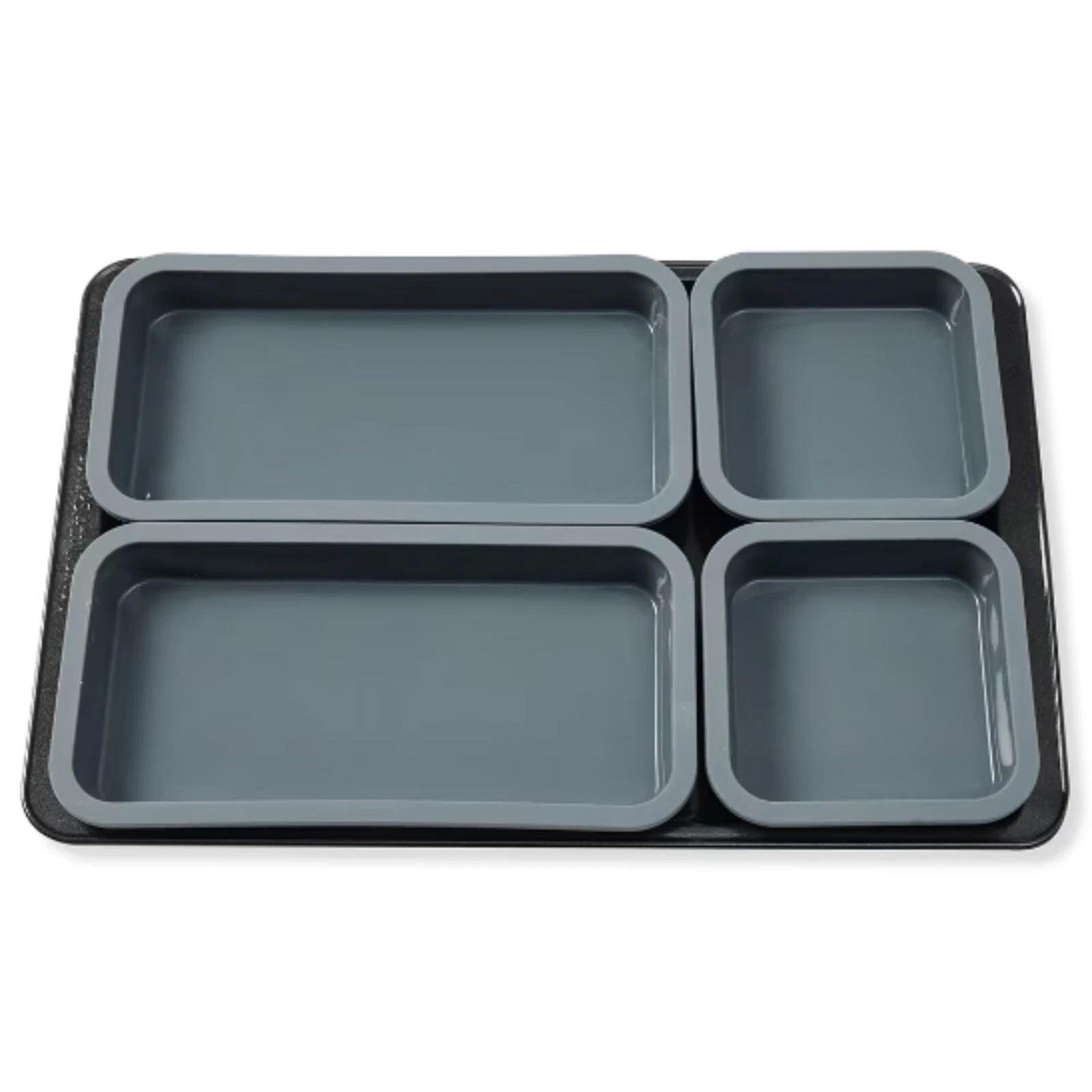 Набор силиконовых форм-разделителей LET'S RESIN антипригарные для духовки и морозилки 4 шт. Серый - фото 9