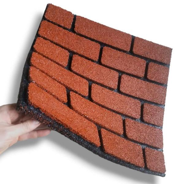 Фасад гумовий Цегла 500х500х20 мм Червоний (2562227271) - фото 3 Фасад гумовий Цегла 500х500х20 мм Червоний (2562227271) - фото 3