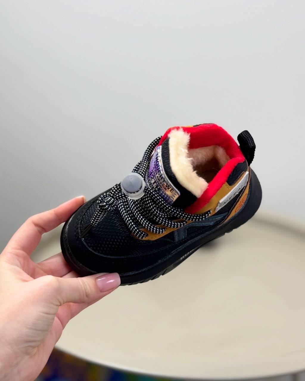 Ботинки детские осенние 1459 р. 25 Черный (23603816) - фото 4