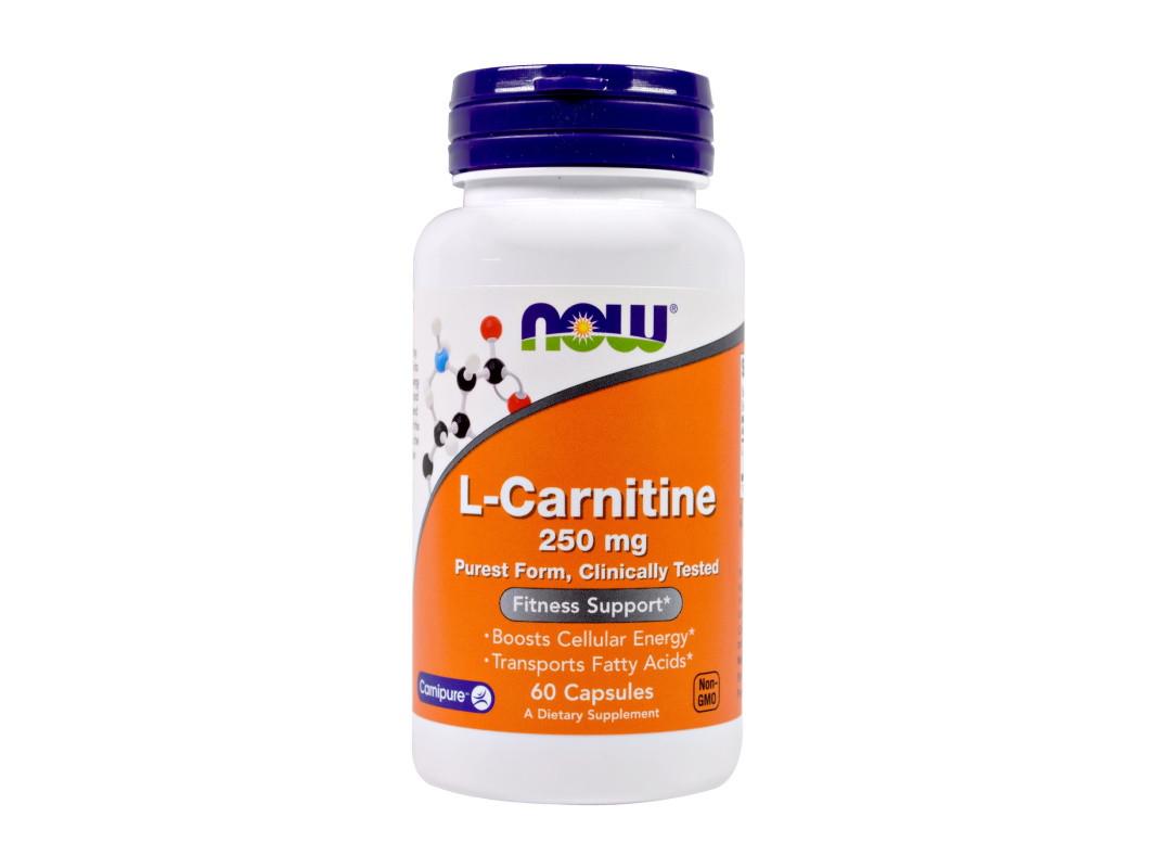 Л-карнітин L-carnitine Now Foods 250 мг 60 капсул