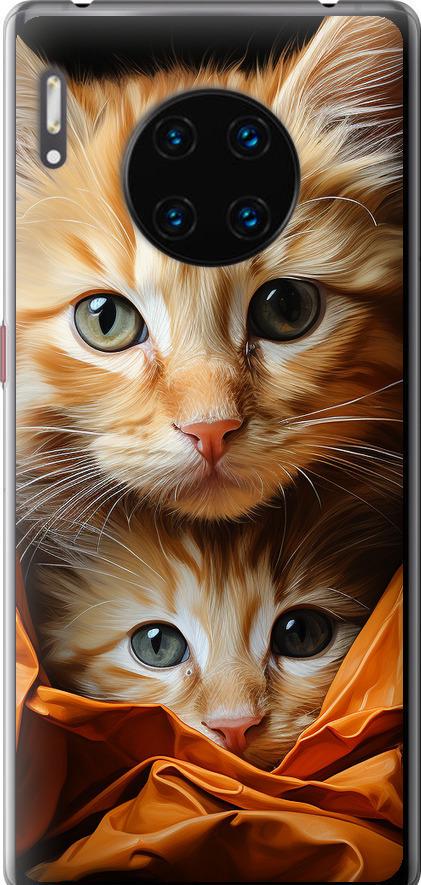 Чехол на Huawei Mate 30 Pro Котики 2 (5664u-1796-42517)