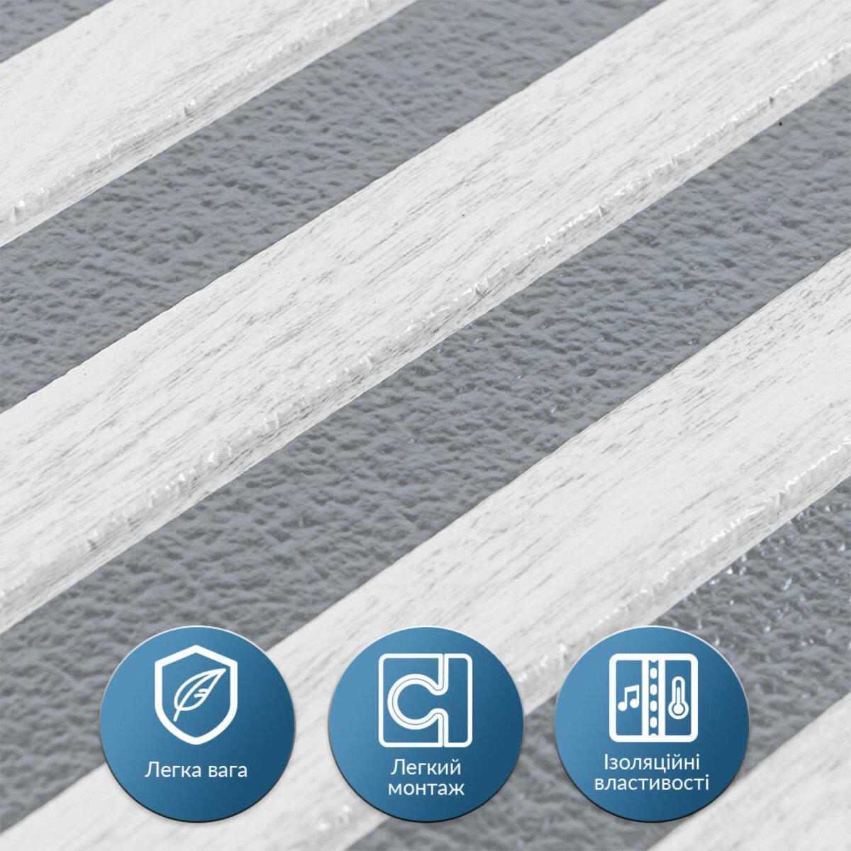 Панель-рейка 665х665х5 мм White/Silver (D SW-00002531) - фото 4 Панель-рейка 665х665х5 мм White/Silver (D SW-00002531) - фото 4