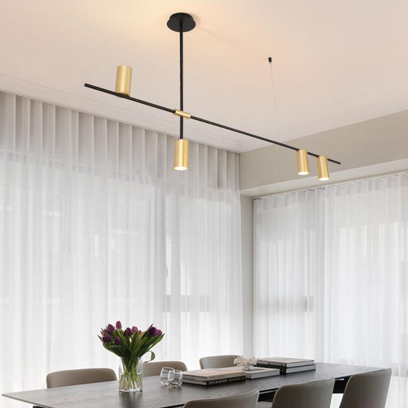 Тросовые люстры Tubus Linear Pendant 053001/4 BK/GD