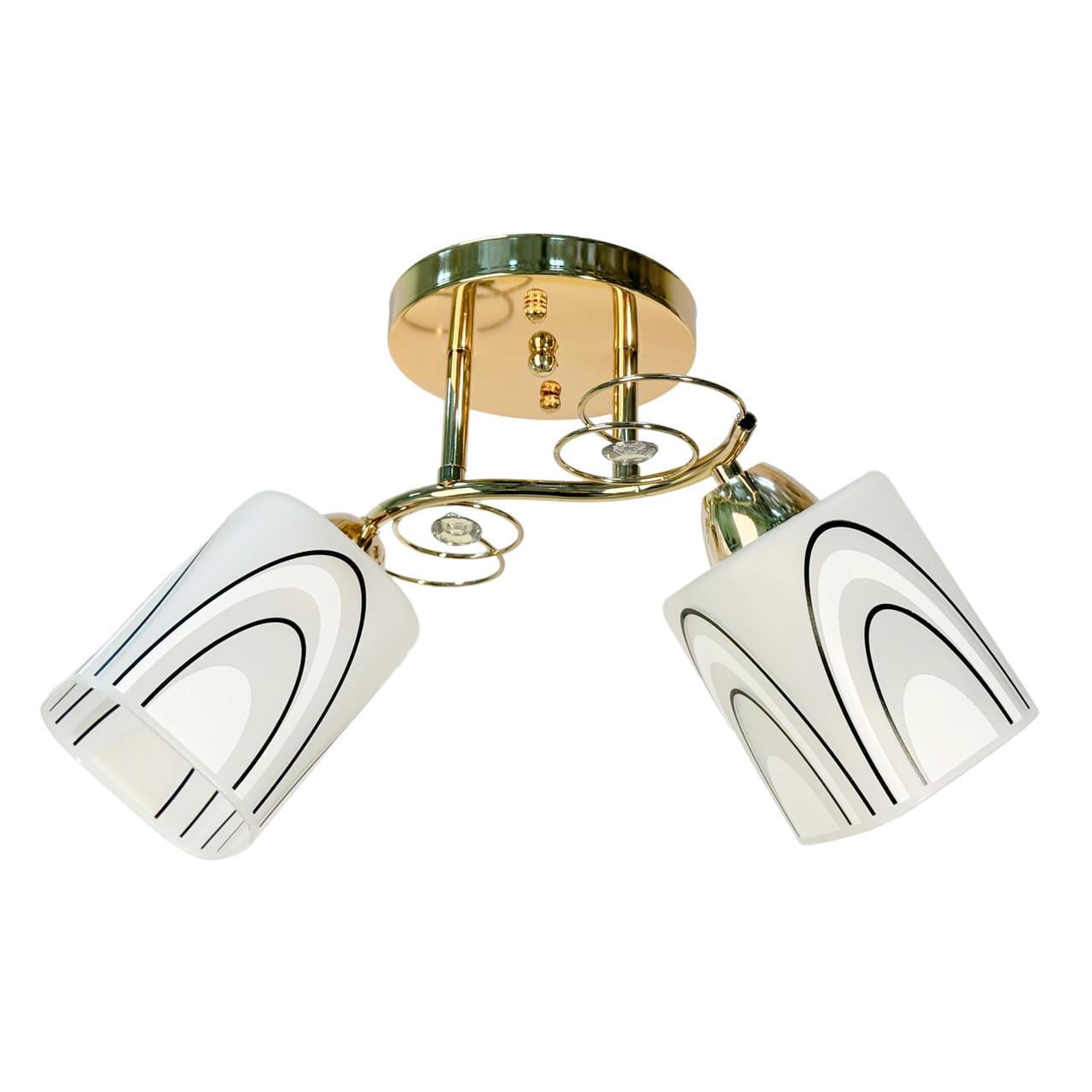 Люстра потолочная на два плафона Svet SH-4305/2F FG Золотистый