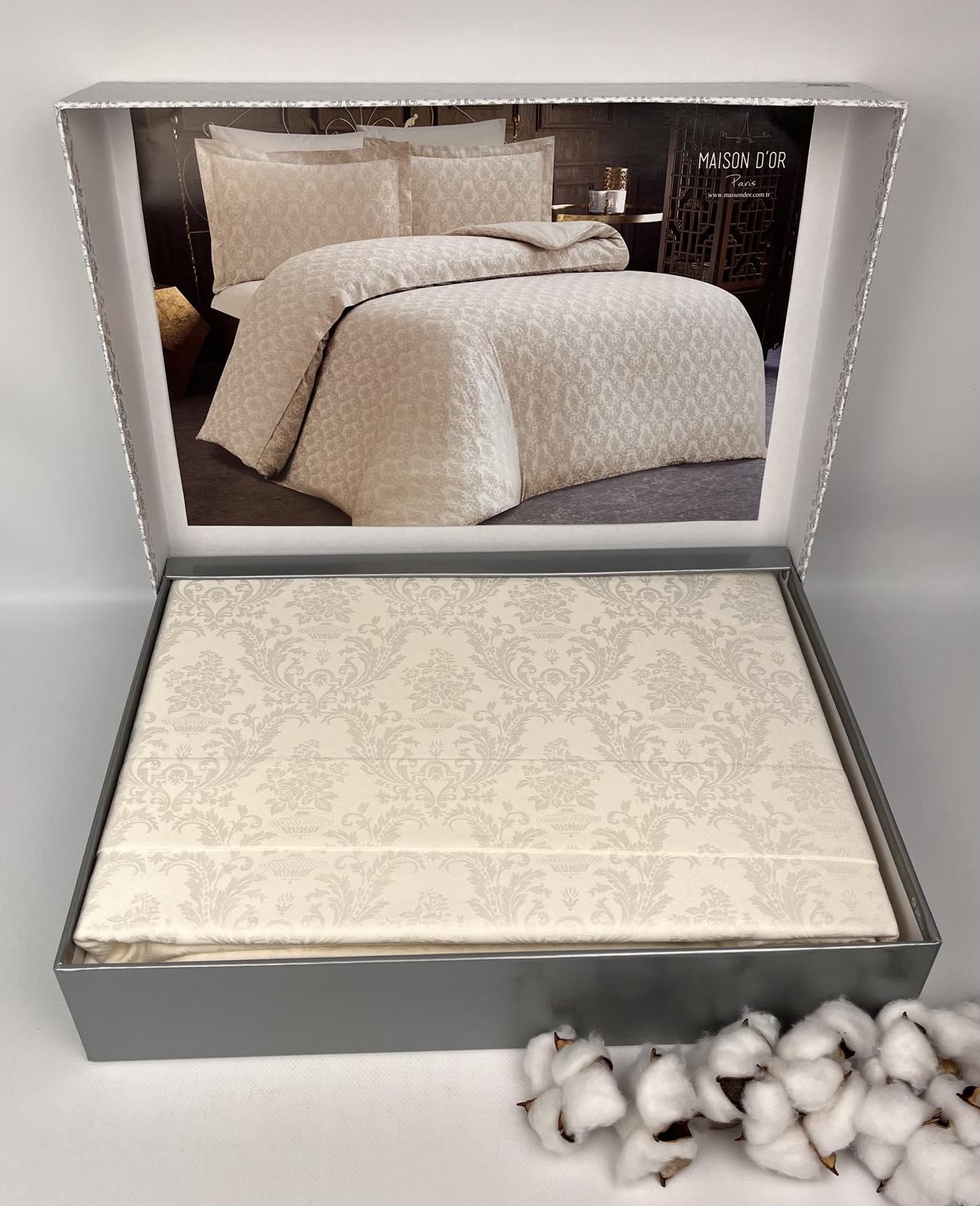 Комплект постельного белья Maison D'or Emerald Linens 200х220 см бамбук Ecru (CN25529)