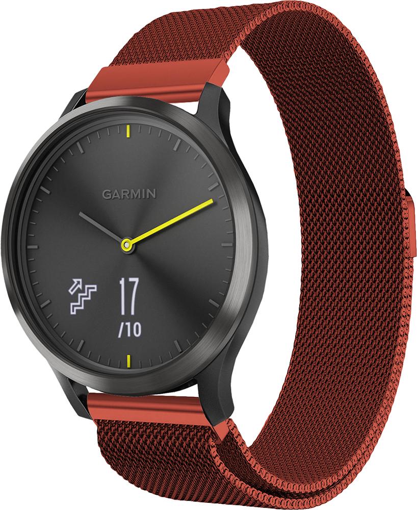 Ремешок Миланская петля Milano Garmin Vivomove HR Red (19233)