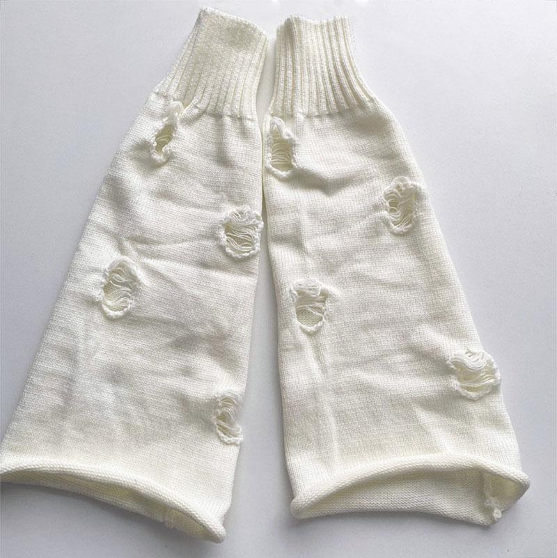 Гетри клеш рвані One size Молочний (2138) - фото 4